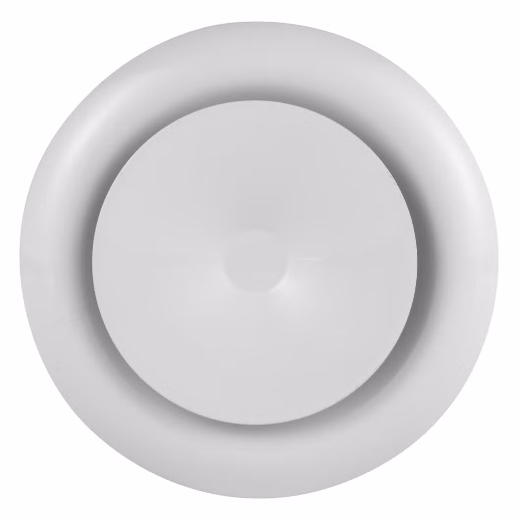 Round Ceiling Vent Diffusers Metal Exhausted Air Valve Grille