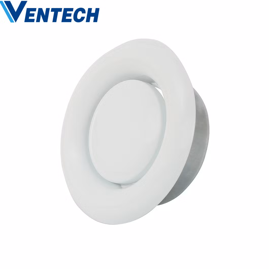 Metal Disc Valve Round Shape Exhaust Air Disc Valve Ceiling Diffuser