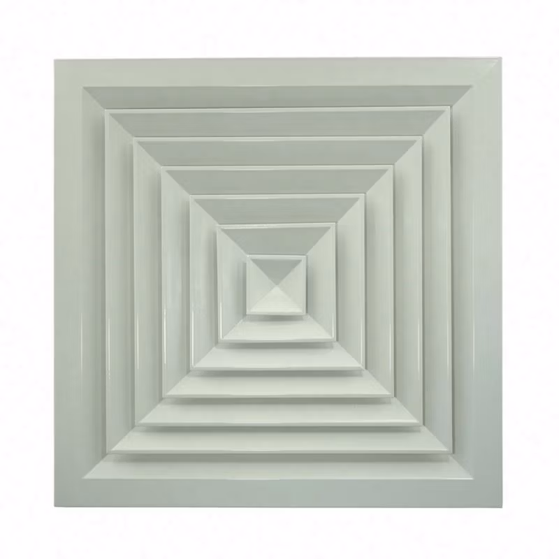 Air Conditioner Terminal 4 Way Ceiling Diffusers for Room Ventilation Air Outlet HVAC System