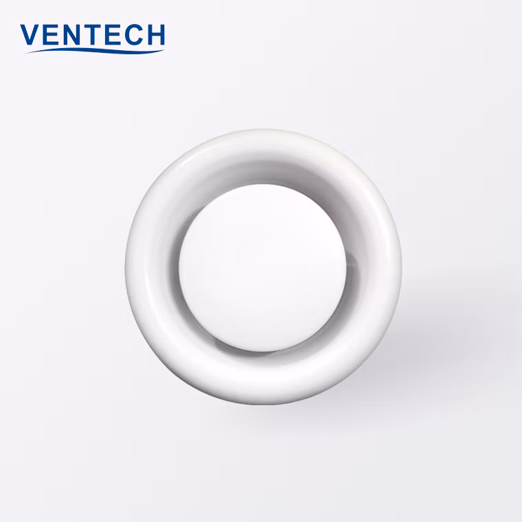 Metal Disc Valve Round Shape Exhaust Air Disc Valve Ceiling Diffuser
