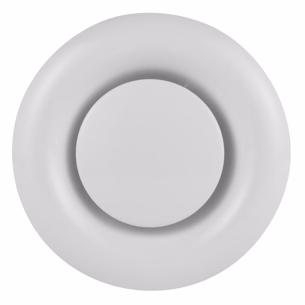 Round Ceiling Vent Diffusers Metal Exhausted Air Valve Grille