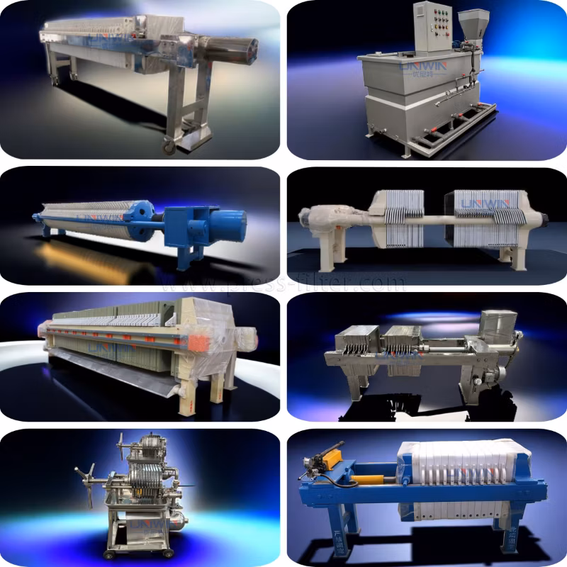 Uniwin Filter Press Filter Press for Waste Water Treatment in Food Industry/ Plate and Frame Filter Press Chamber Filter Press Diaphragm Filter Press Automat