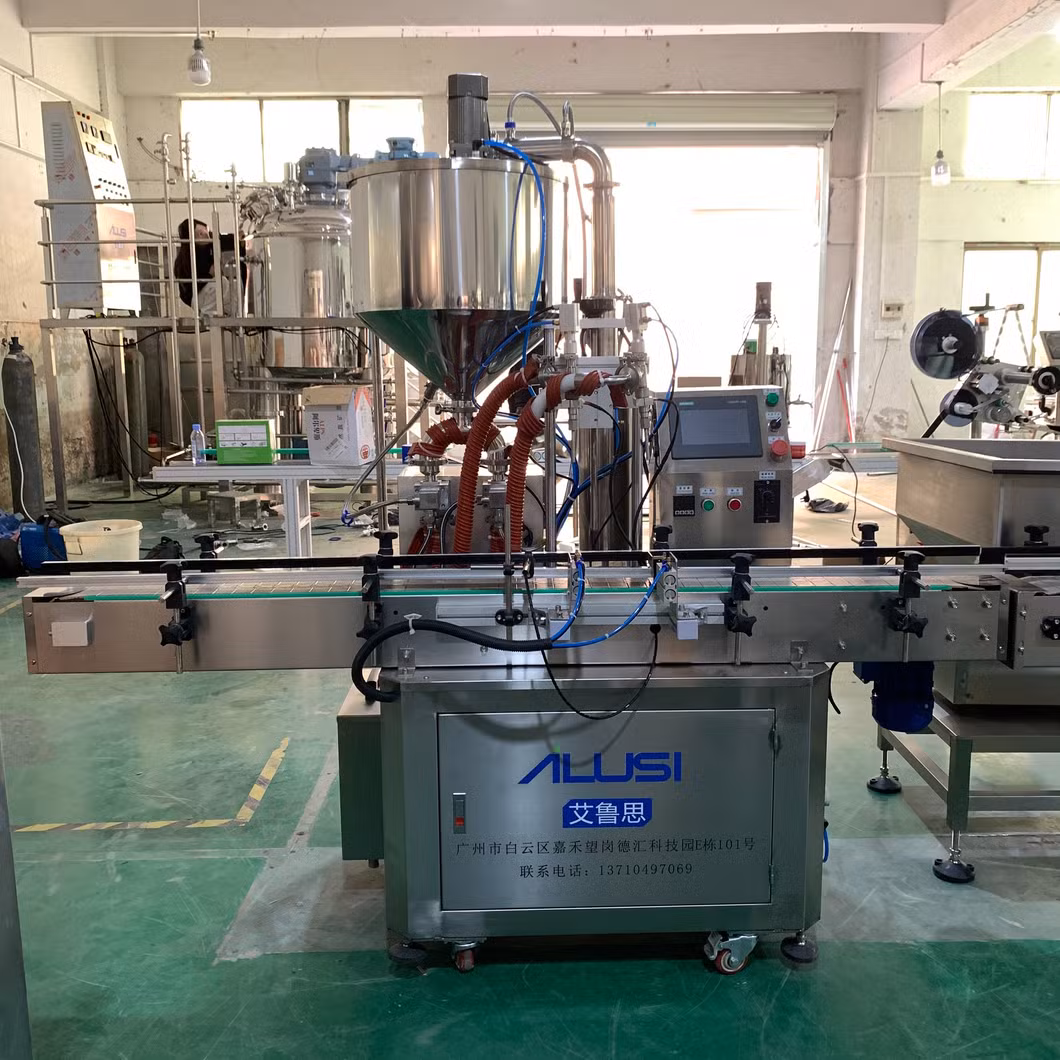 Automatic Liquid Filler Glass Bottle Dosing Cosmetic Cream Paste Honey Perfume Oil Filling Capping Sealing Labeling Machine Price Bottling Machine