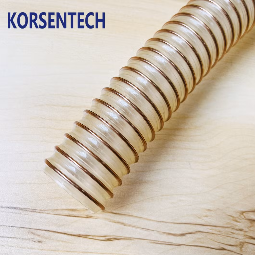 Food Grade PU Tubes Reinforced with Steel, Can Deliver Food, Medicine, Powder, Air