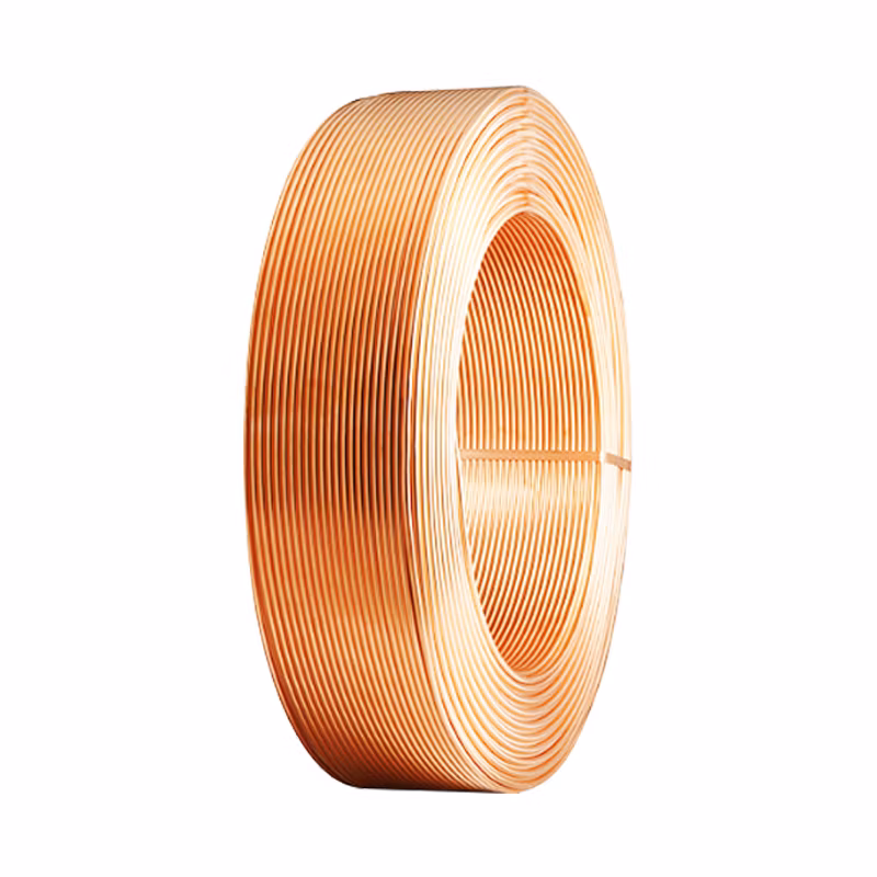 Copper Coiled Pipe for Air Condition Conduct Electricity and Heat Semi-Hard Cw004A Cw006A Cw008A Cw023A Cw024A Cw021A Purple Brass Pure Copper Coiled Tube