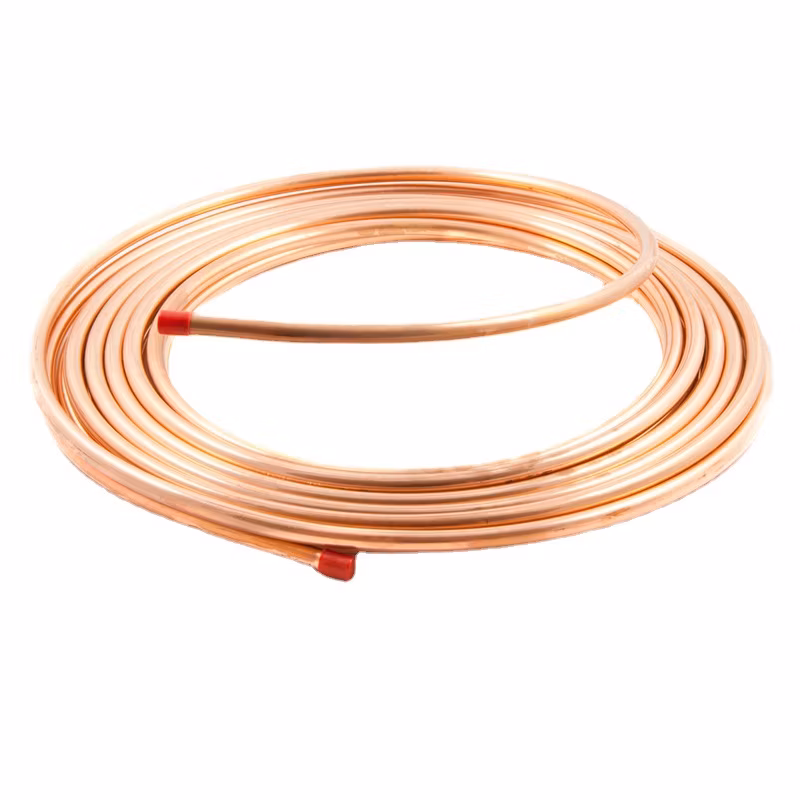 Copper Coiled Tube Air Condition C10100 C10200 C10300 C10400 C10500 C10700 C10800 Conduct Electricity and Heat Semi-Hard Purple Brass Pure Copper Coiled Pipe