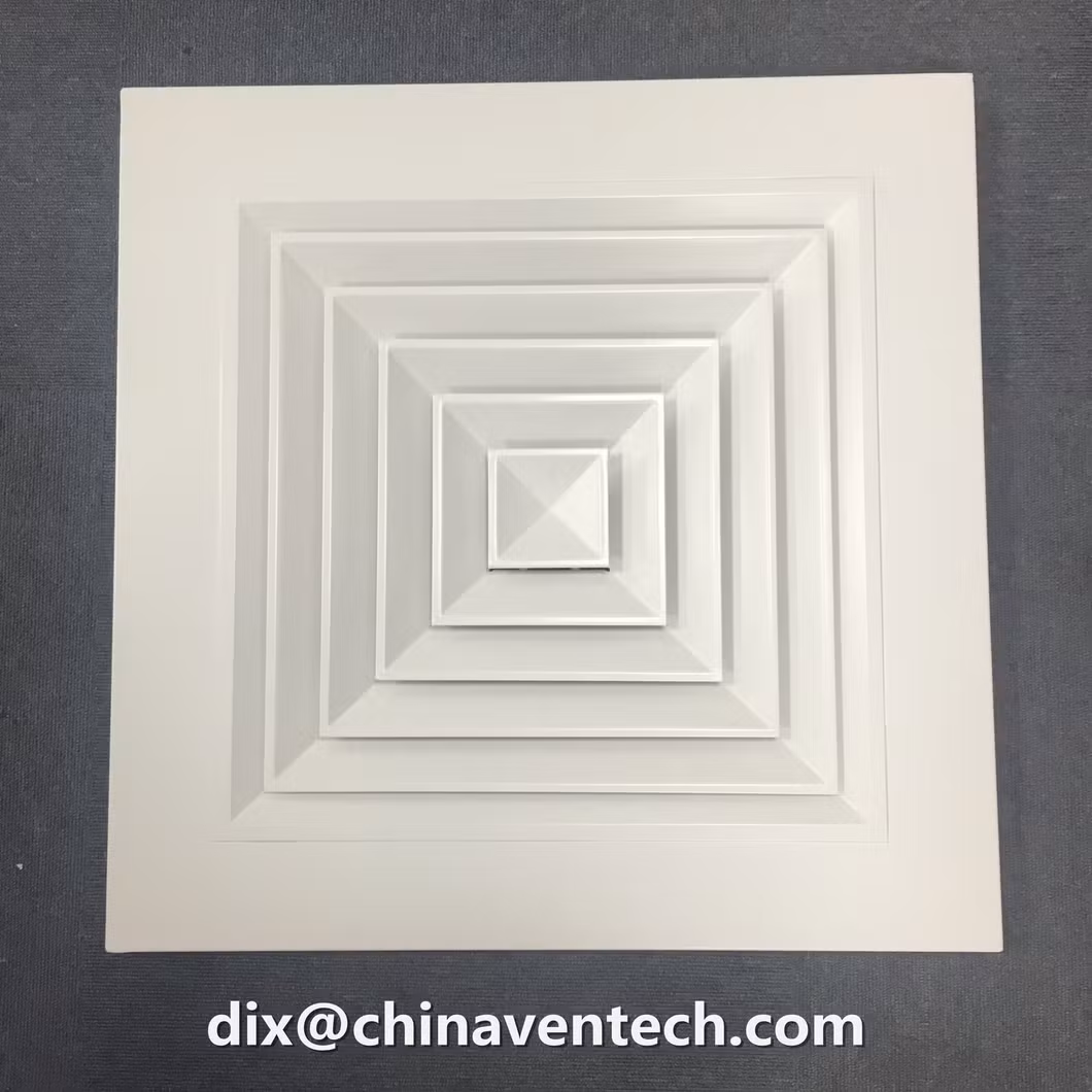 HVAC Air Vent Ceiling Replacement Aluminum Square Exhaust Air Ceiling Diffuser