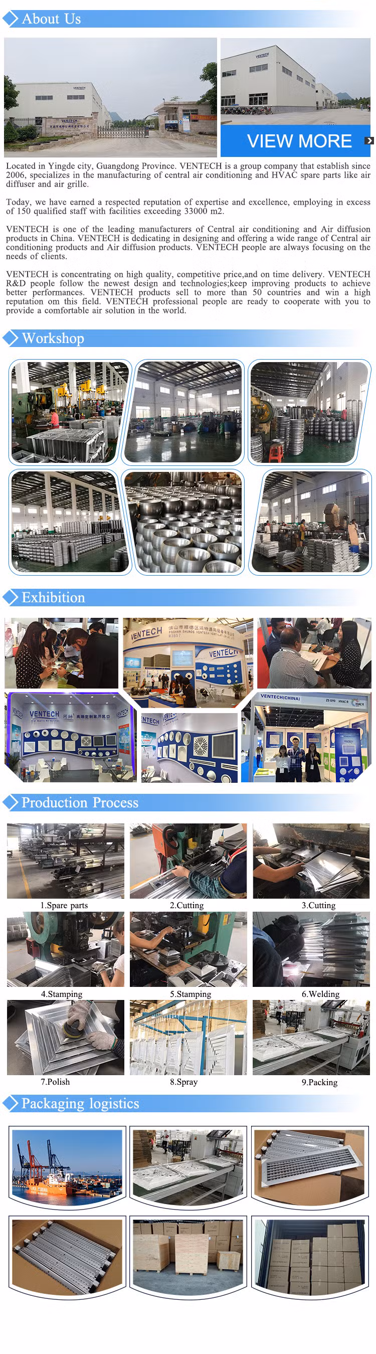 China Factory Price Removable Core Disc Valve Return Air Diffuser