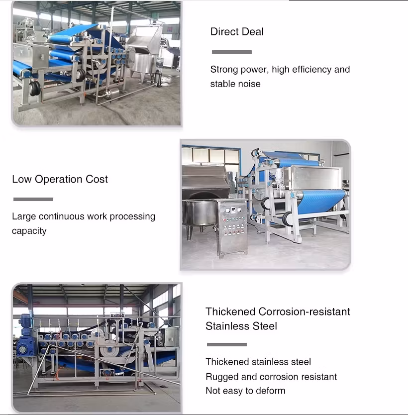 500kg/H Apple Juicer Fruit Juice Belt Press Juicing Machine/Belt Type Juice Extraction Equipment Extractor