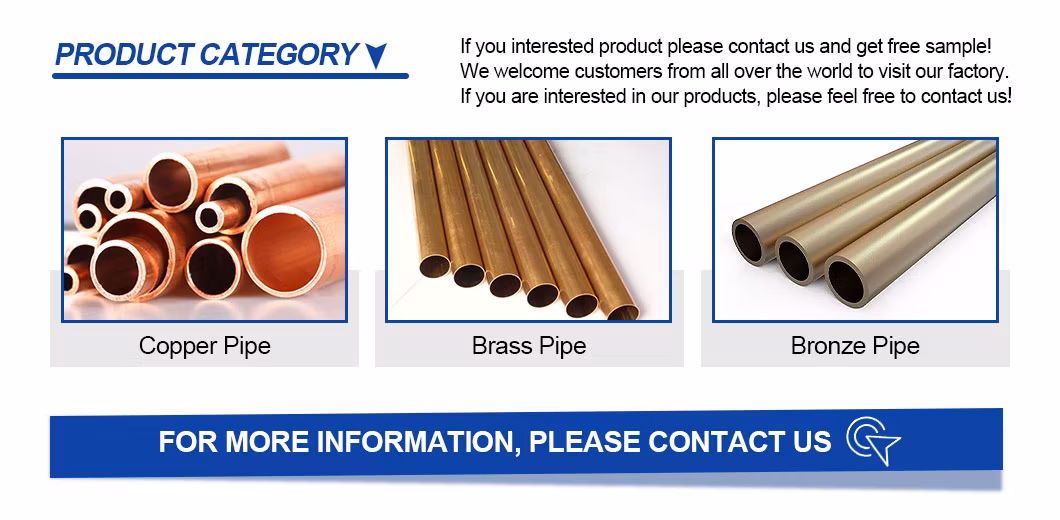 High Quality Copper Tube Factory Low Price Pure Copper Tube/Seamless Copper Tube for Air Condition