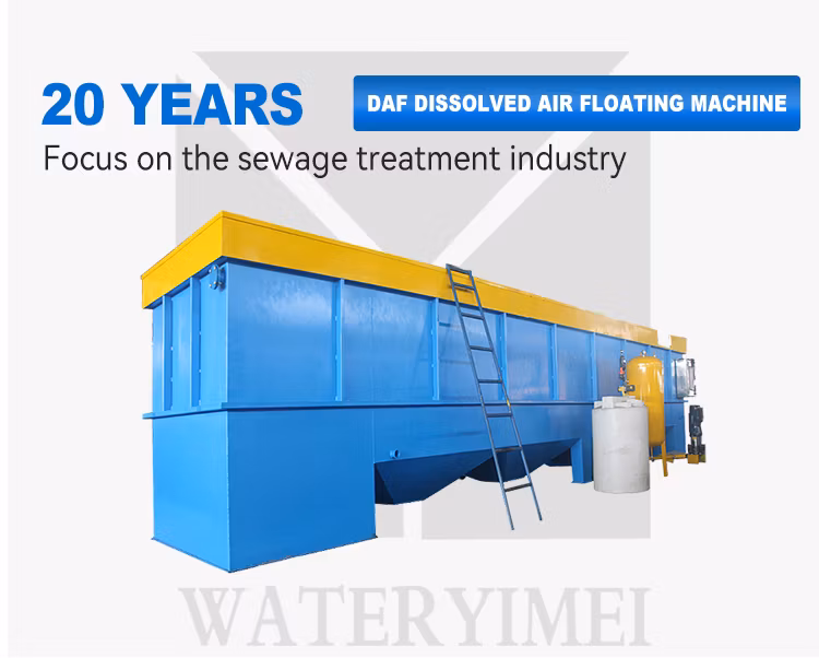 Water Purifier System Daf Dissolved Air Flotation Machine for Sewage Water Treatment