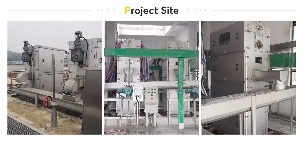 Primary Treatment of Wastewater Continuous Filtration Center Flow Screen Equipment