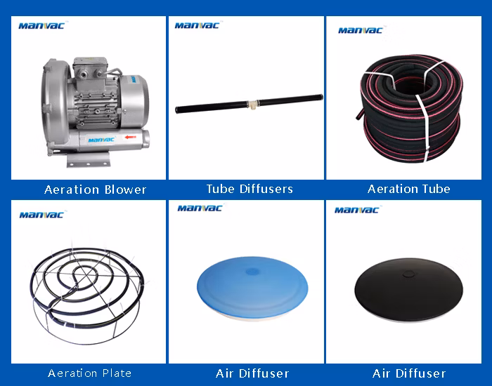 Convenient Installation and Maintenance Aeration of Fish Ponds and Lakes Fine Tube Diffuser