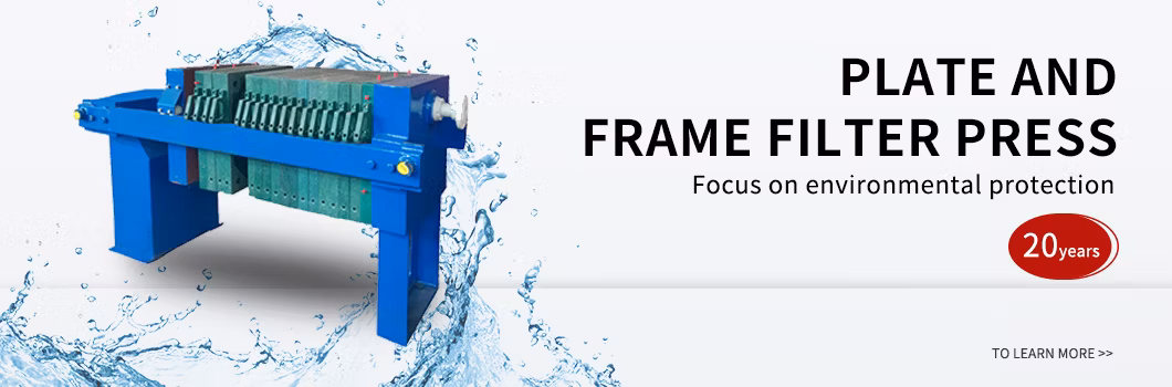 Automatic Sewage Treatment Equipment Plate and Frame Filter Press