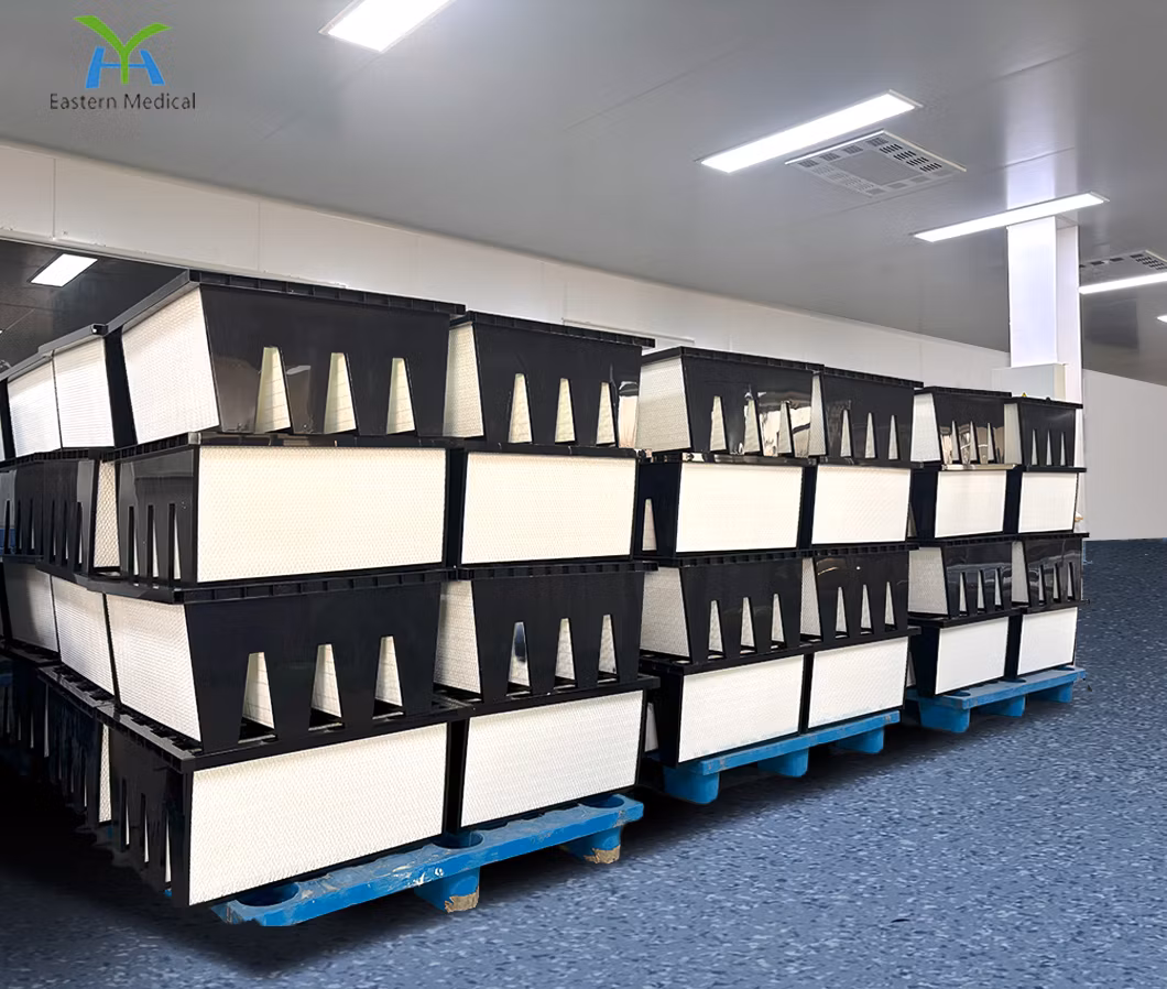 V-Shaped Sub High Efficiency Air Filter Commonly Used in Aquaculture Farms