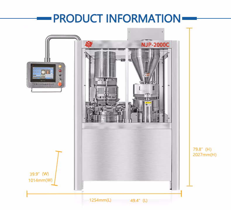Accurate Dosing Capsule Filling Machine Automatic Capsule Filler