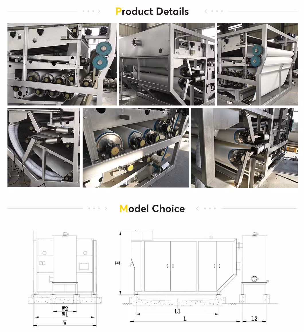 Lab Scale Small Belt Filter Press for Sludge Dewatering