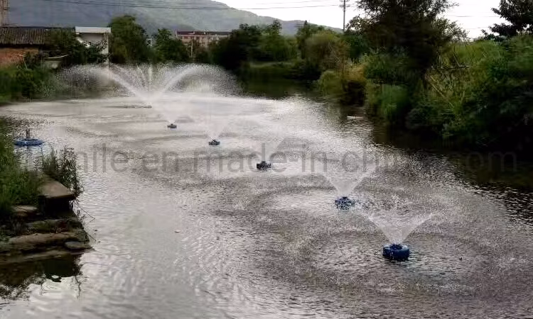 Aquaculture Pond Aeration Machine LED Fountain Pump Floating Aerator