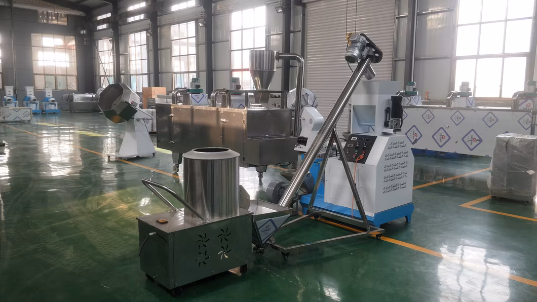 Multi-Functional Animal Feed Processing Machinery Plant Pet Dog Cat Pet Granules Pellet Double Screw Aquaculture Feed Extruder Machine