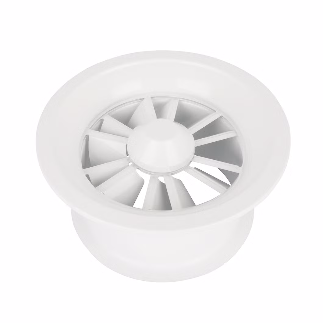 HVAC Adjustable Blades Round Ceiling Diffuser Ventilation Aluminum Swirl Air Diffuser
