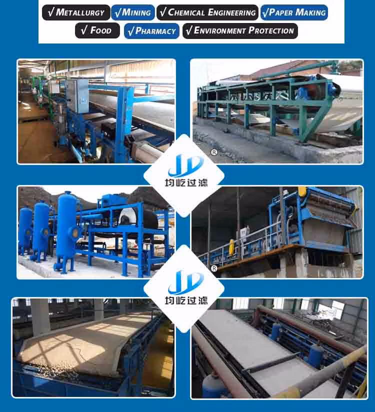 Higher Filtration Rates Minimum Moisture Content Vacuum Belt Filter Press