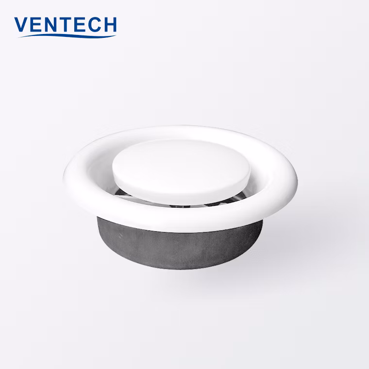 Metal Exhaust Air Ceiling Disc Valve Round Diffuser