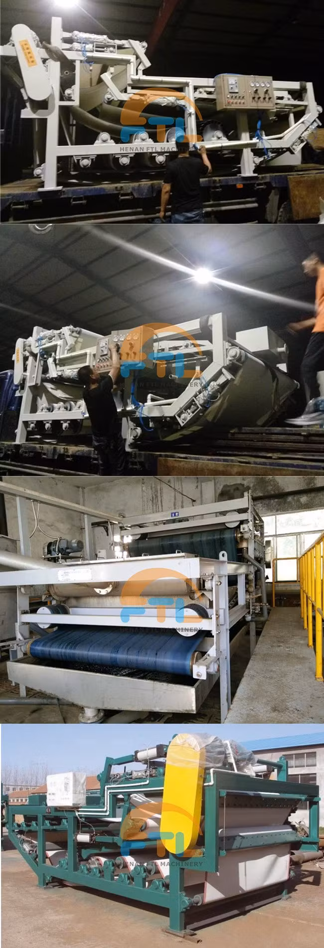 Large Scale Sludge Slurry Treatment Belt Filter Press for Sale