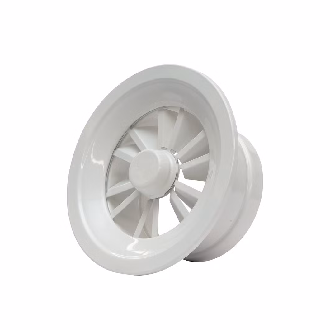 HVAC Aluminum Adjustable Blades Ceiling Round Swirl Air Diffuser