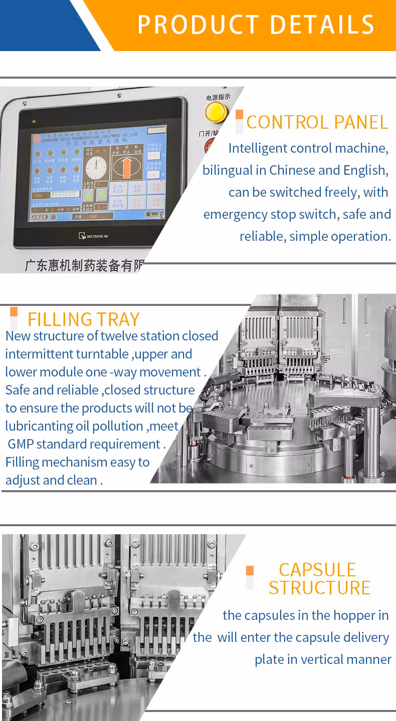 Accurate Dosing Capsule Filling Machine Automatic Capsule Filler