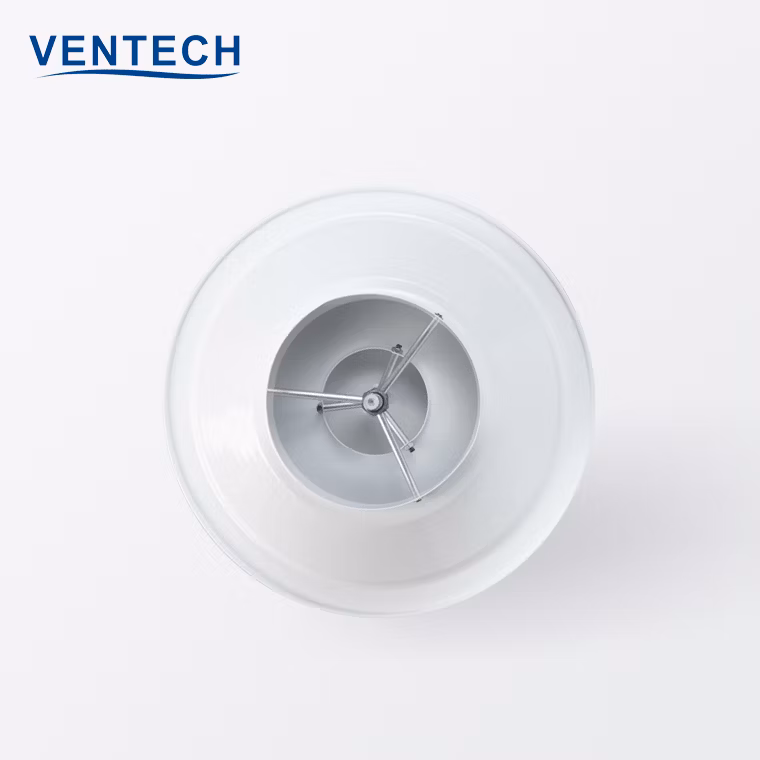 Air Volume Aluminum Round Ceiling Diffuser with Plastic Damper