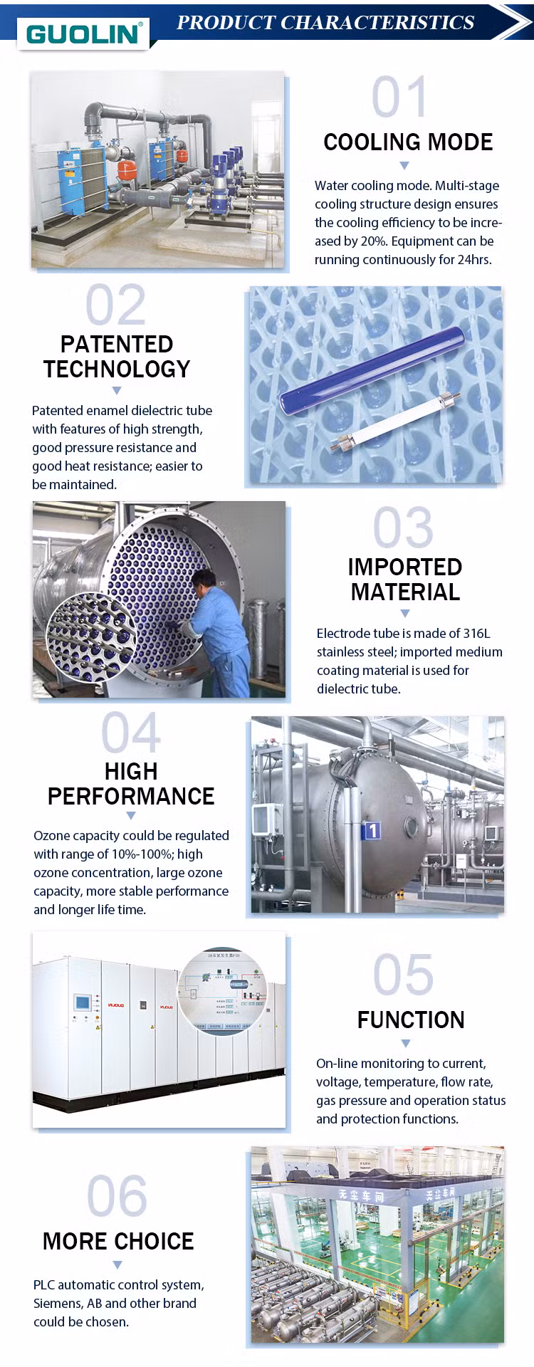 1kg Aquaculture Ozone Generator Machine for Industrial Water Treatment Project