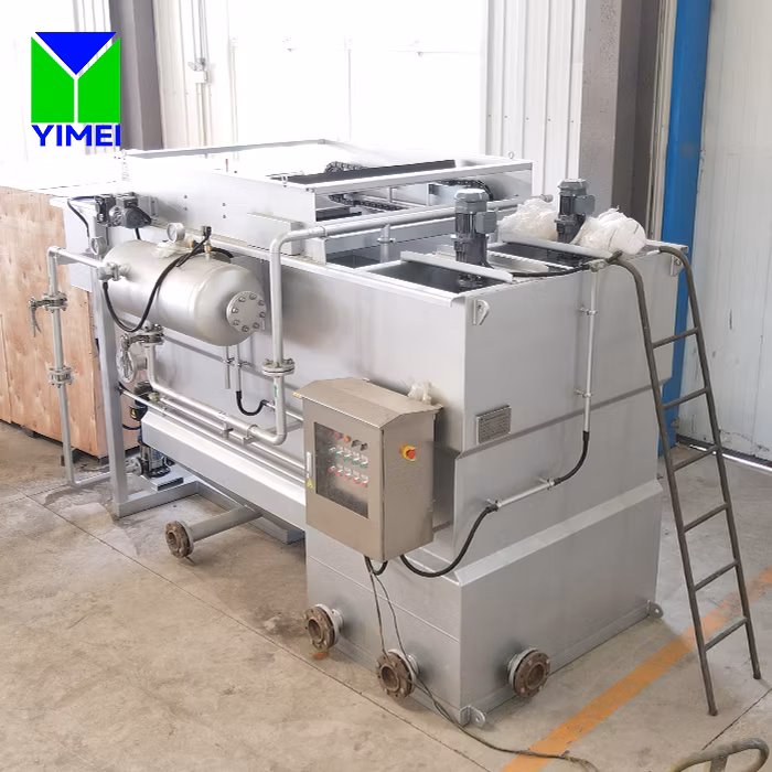 Daf Machine Dissolved Air Flotation with Bottom Sludge Scraper and Surface Skimmer Separation Technology
