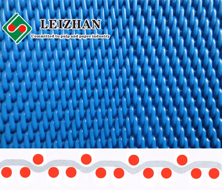 Blue Polyester Sludge Dewatering Mesh Belt Conveyor/ Filter Press Belt for Paper Mill