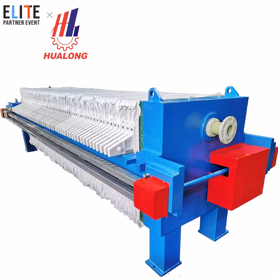 2025 Bcmc Hualong Machinery Automatic PTFE Hydraulic Belt Plate Frame Stainless Press Filter