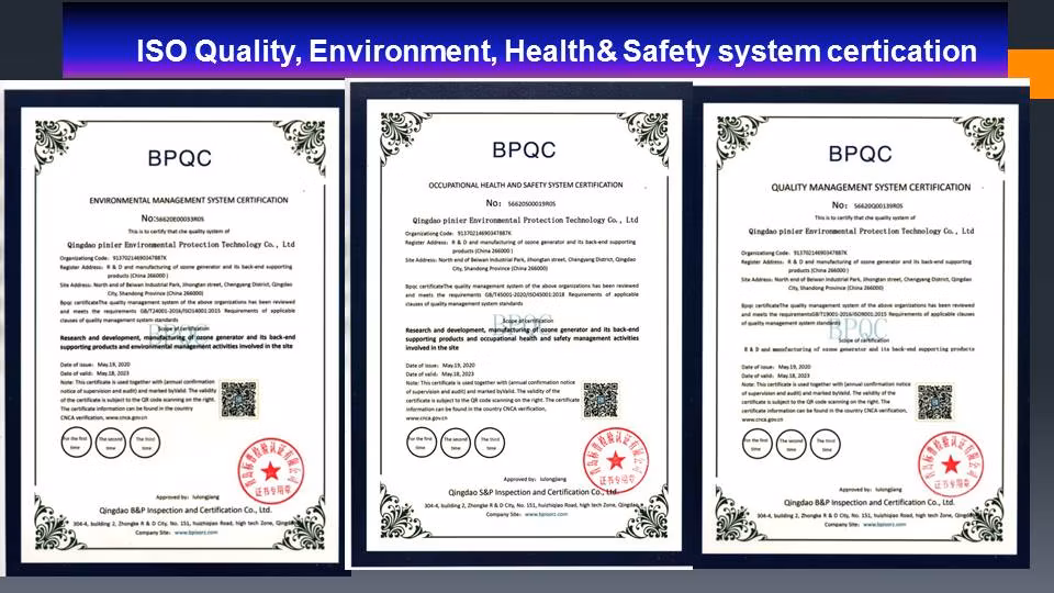 High Concentration Ozone Machine for Aquaculture, Water Purification, Semiconductor Industry, and Hospital Purification