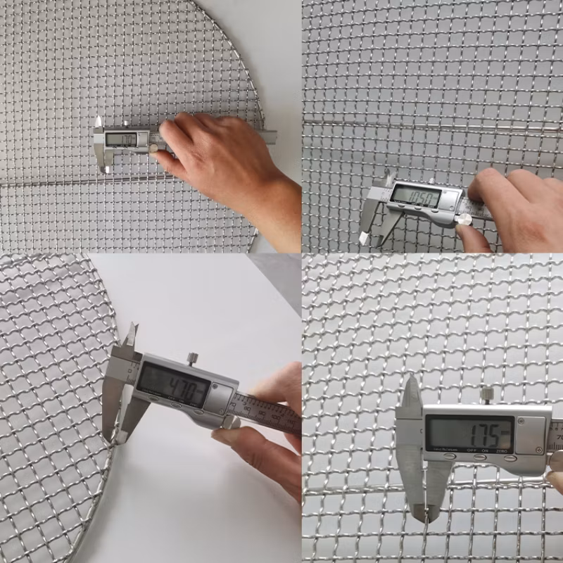 Round Cooking Grates Nonstick Stainless Steel with Handle Cooking Grid BBQ Grate for Outdoor Barbecue