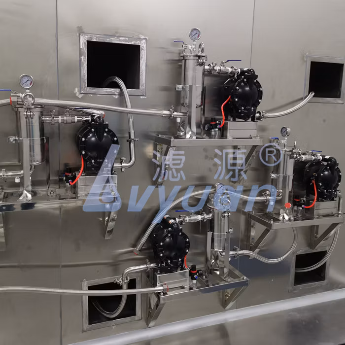 Reusable Water Purification Ss 304 316 Material Single Stainless Water Filter Housing Bag Filter System with Water/Air Pump