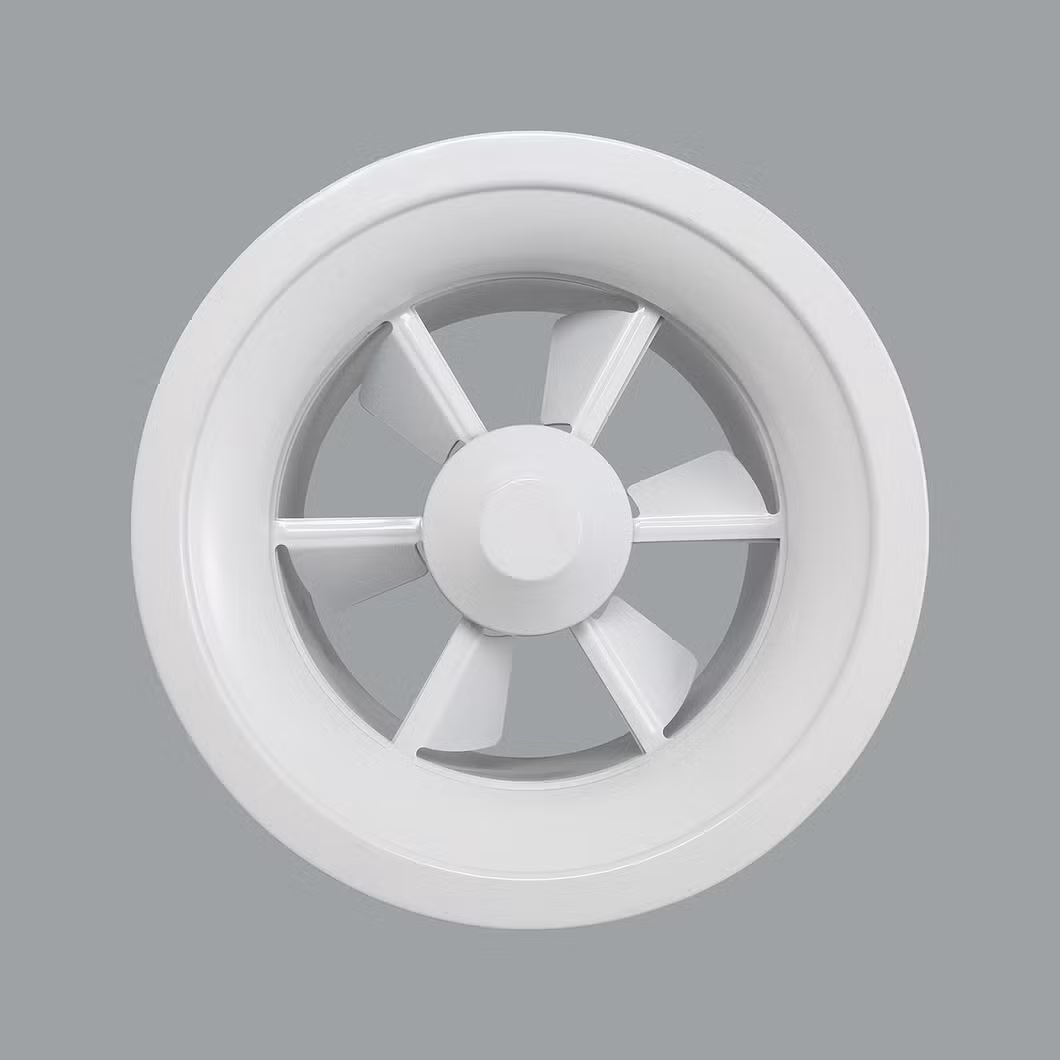 HVAC Adjustable Blades Round Ceiling Diffuser Ventilation Aluminum Swirl Air Diffuser