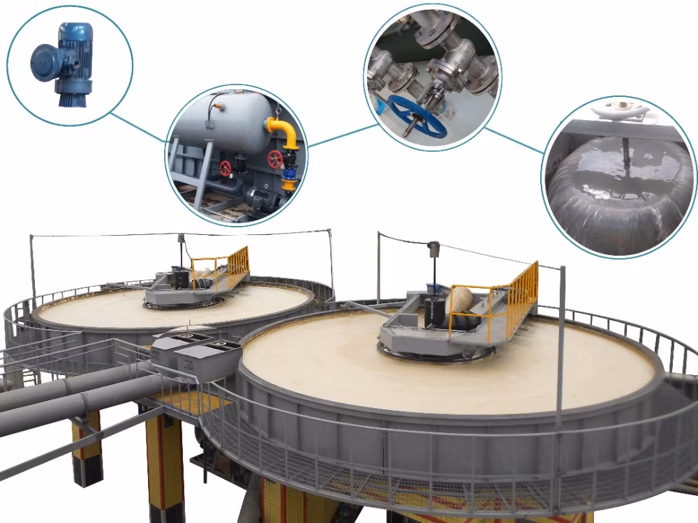 Water Treatment Equipment Circular Shallow Dissolved Air Flotation for Food Wastewater