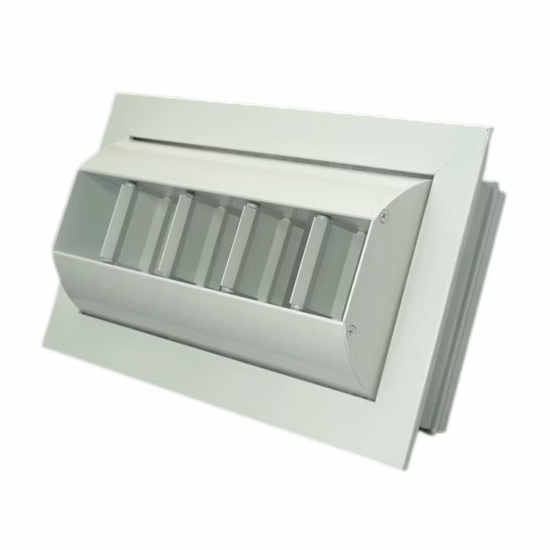 HVAC Aluminum Drum Shape Air Diffusers Wall Mounted Louver Adjustable Direction Blade Powder Coated