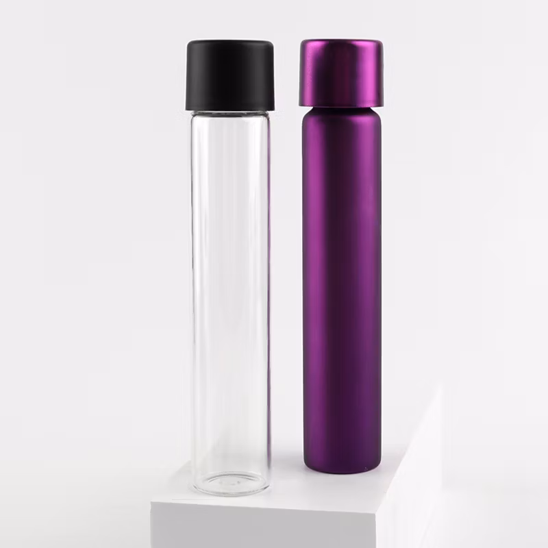 Wholesale 0.5g 1g 2g Customer Child Resistant Proof Air Tight Rolling Packing Container Glass Tube