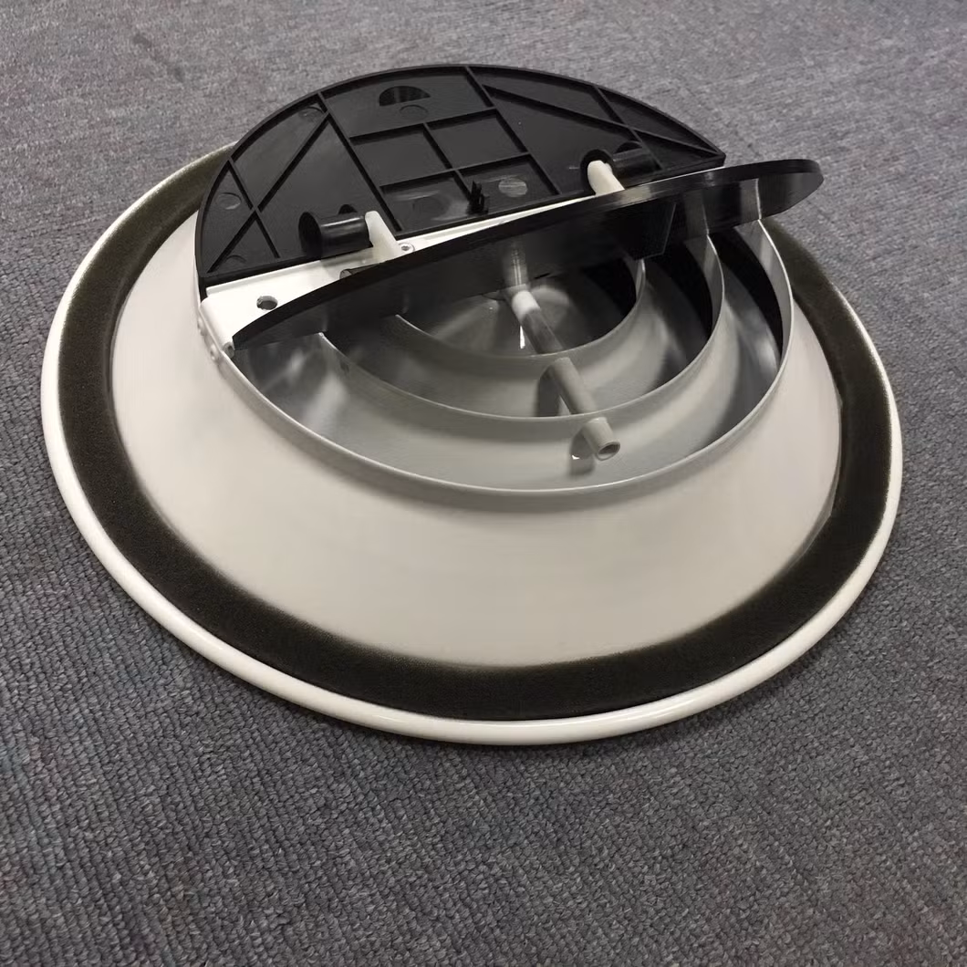 Ventilation Aluminum High Capacity Volume Ceiling Supply Round Air Diffuser with Damper