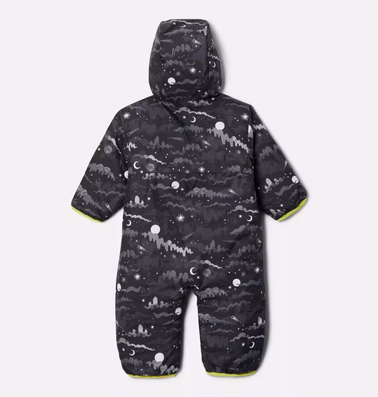 Infant Water Tesistant Reversible Snowsuit with Fold-Over Hands and Feet Function