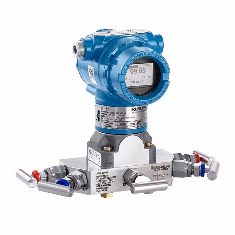 High Accuracy Rosemount Pressure Transmitter, 4-20mA Output, Explosion Proof