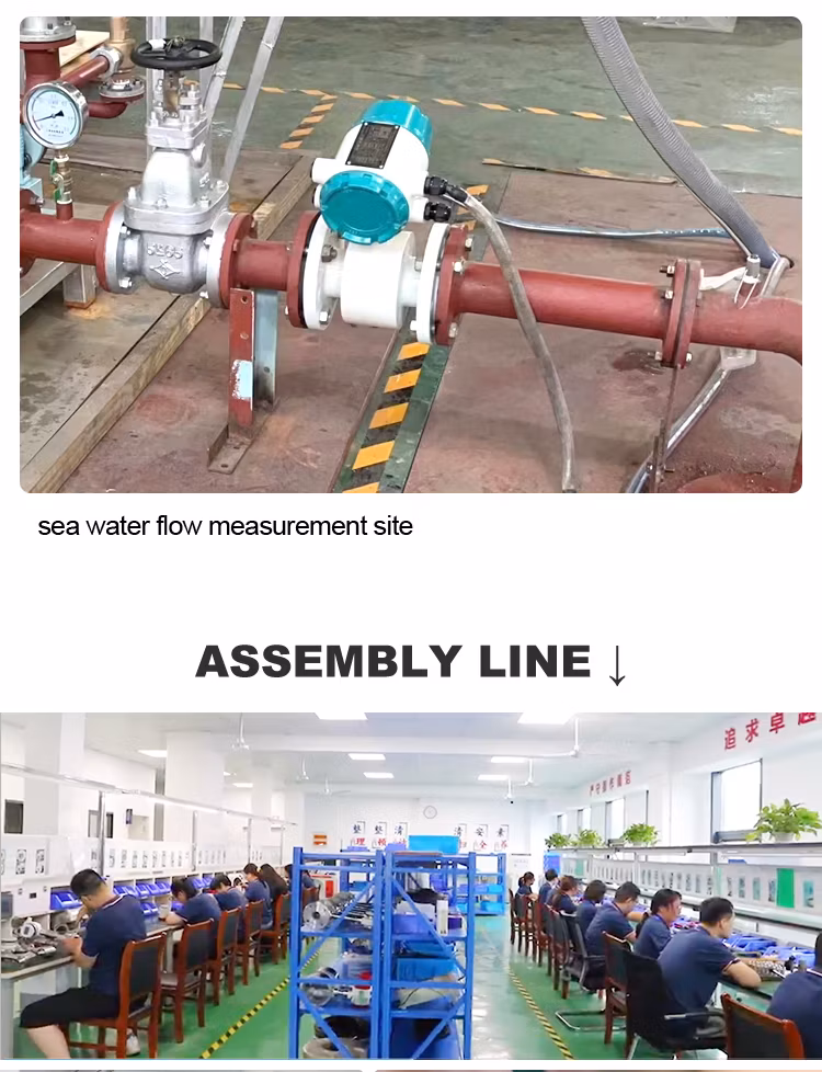 Factory Price High Accuracy Elelctromagnetic Flow Meter Acid Liquid Water Flow Meter