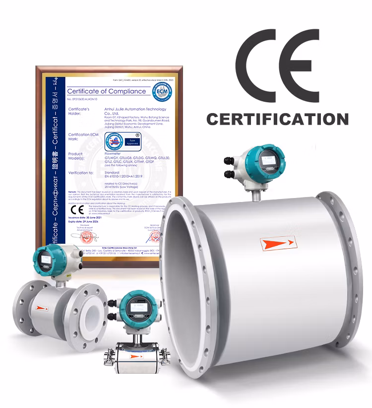 Factory Price High Accuracy Elelctromagnetic Flow Meter Acid Liquid Water Flow Meter