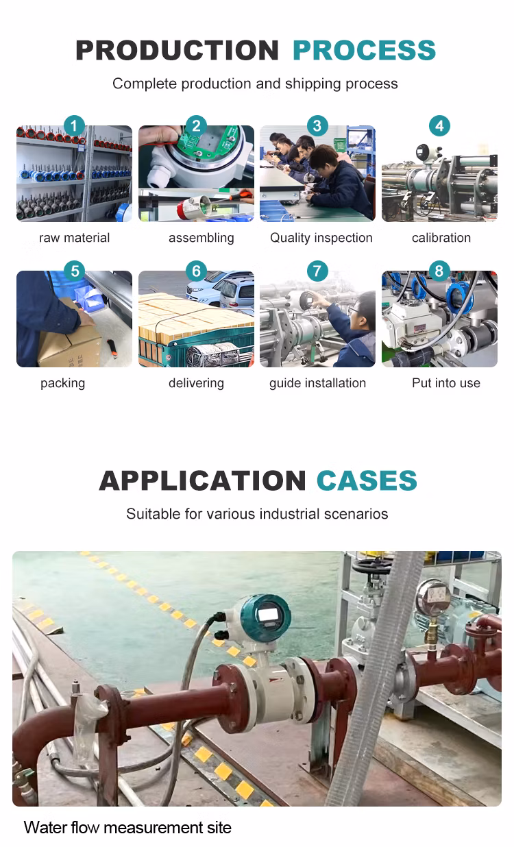Factory Price High Accuracy Elelctromagnetic Flow Meter Acid Liquid Water Flow Meter