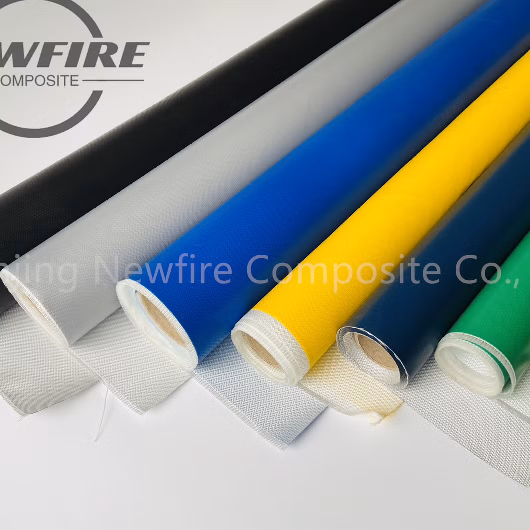 1mm High Quality High Silica Fiberglass Fire Resistant Waterproof Silicone Fiber Material Fireproof Fabric Silicone Coated Glass Fiber Fabric Silicone Fabric