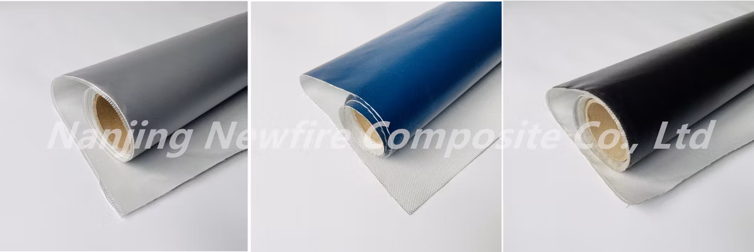 New Fire One Side Silicone Rubber Coated 1.5mm Fiberglass Fabric Flame-Retarded Heat Temperature Resistant Glass Fibre Cloth