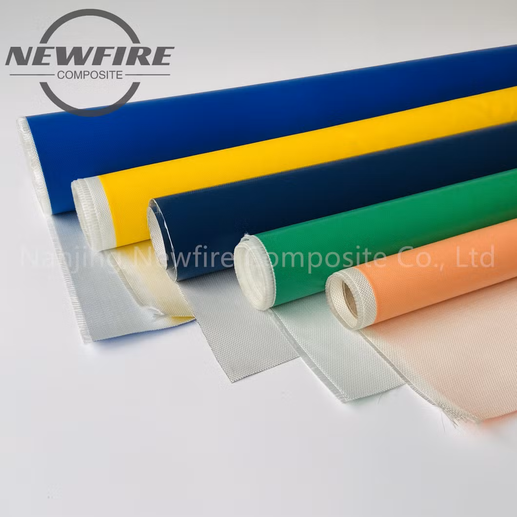 1mm High Quality High Silica Fiberglass Fire Resistant Waterproof Silicone Fiber Material Fireproof Fabric Silicone Coated Glass Fiber Fabric Silicone Fabric